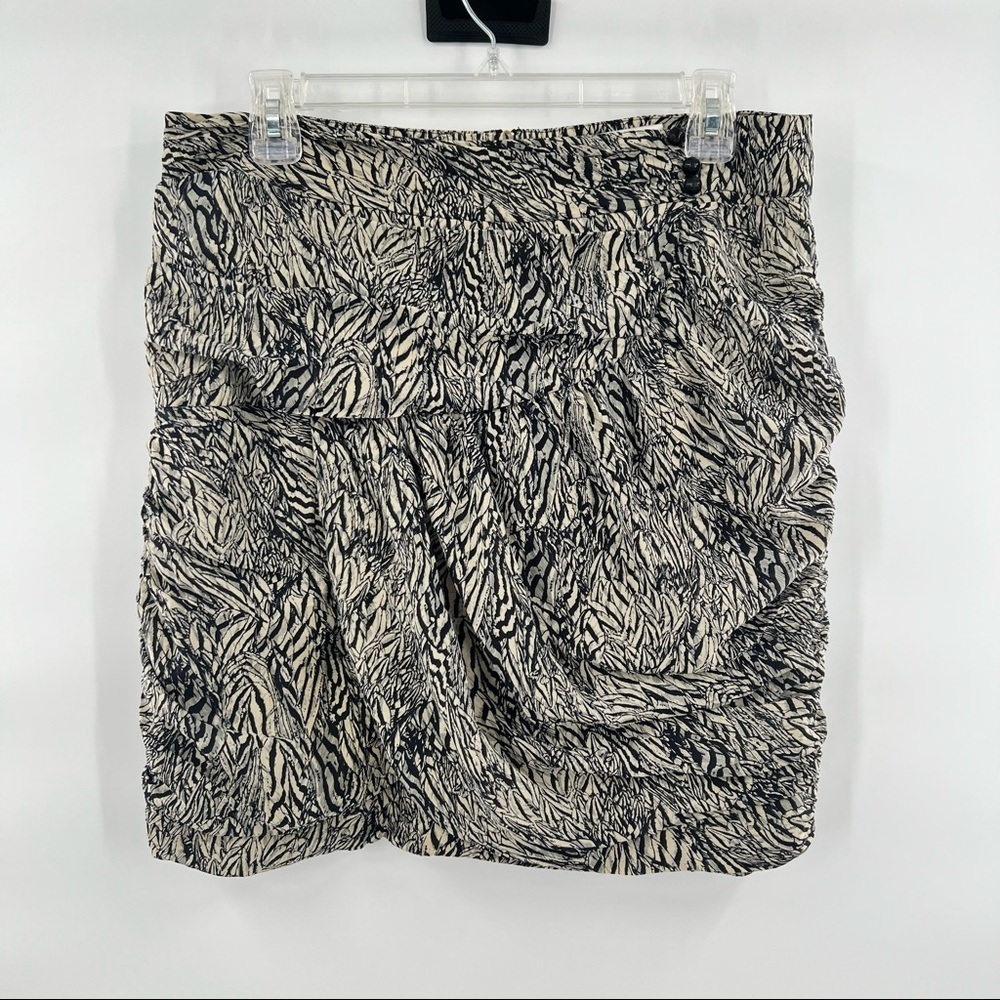Leifsdottir silk skirt cream black 12